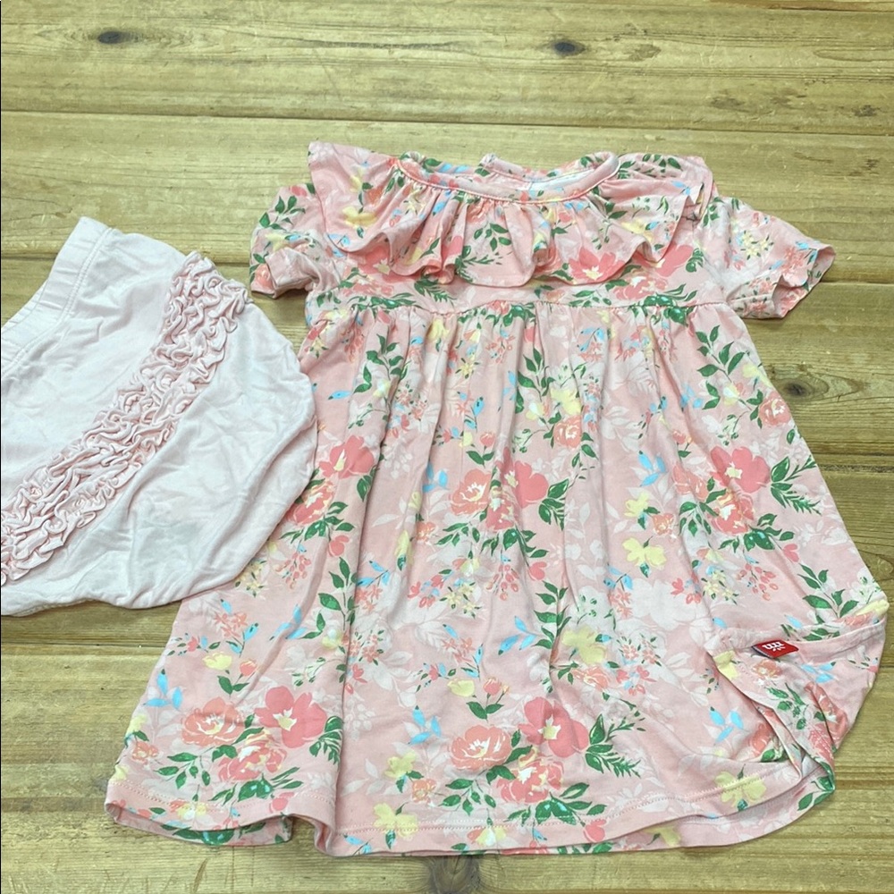 Magnetic Me Pink Floral Kids Dress